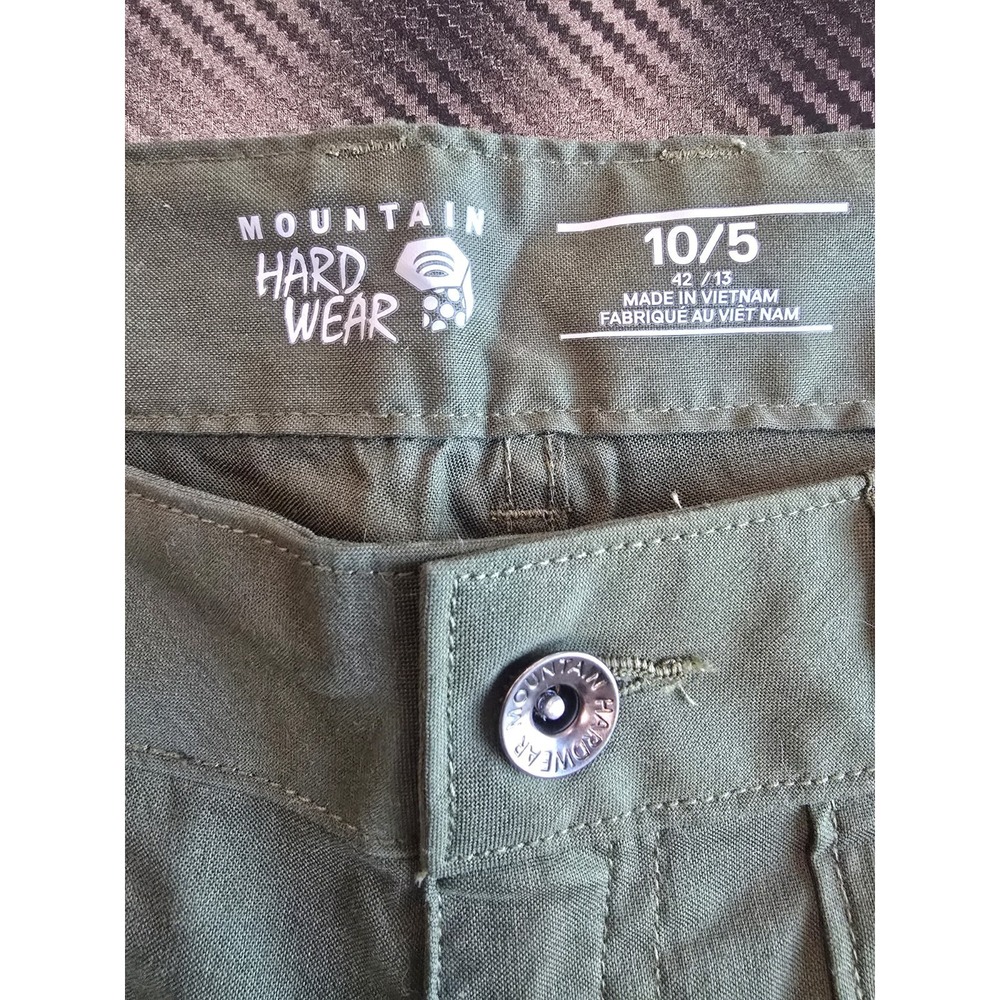 Mountain Hardwear Women's AP Utility Hiking Shorts Moss Green Size 10 Gorpcore - Picture 2 of 7